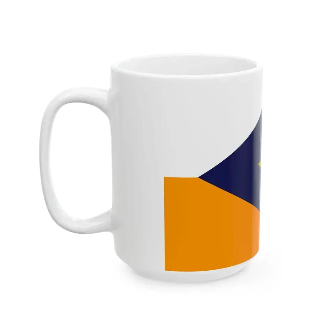 Onderscheidingsvlag van de Commandant van het Commando Tactische Luchtstrijdkrachten (Netherlands) White Coffee Mug - Go Mug Yourself