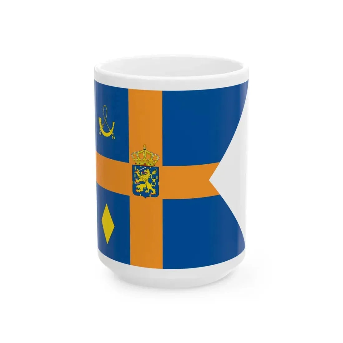 Onderscheidingsvlag van prinses Laurentien (Netherlands) White Coffee Mug 15oz - Go Mug Yourself