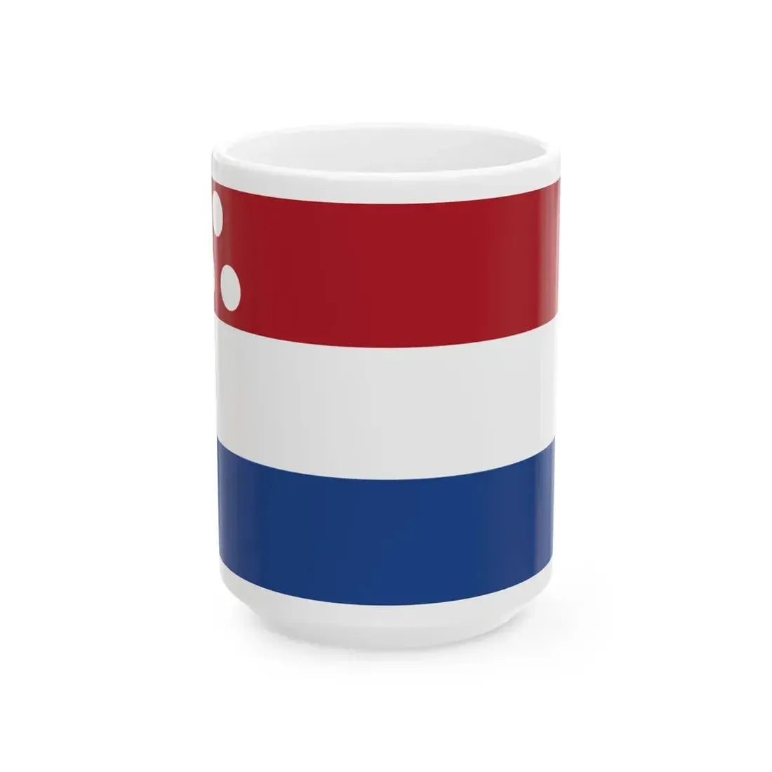 Onderscheidingsvlag Viceadmiraal 1816 (Netherlands) White Coffee Mug 15oz - Go Mug Yourself