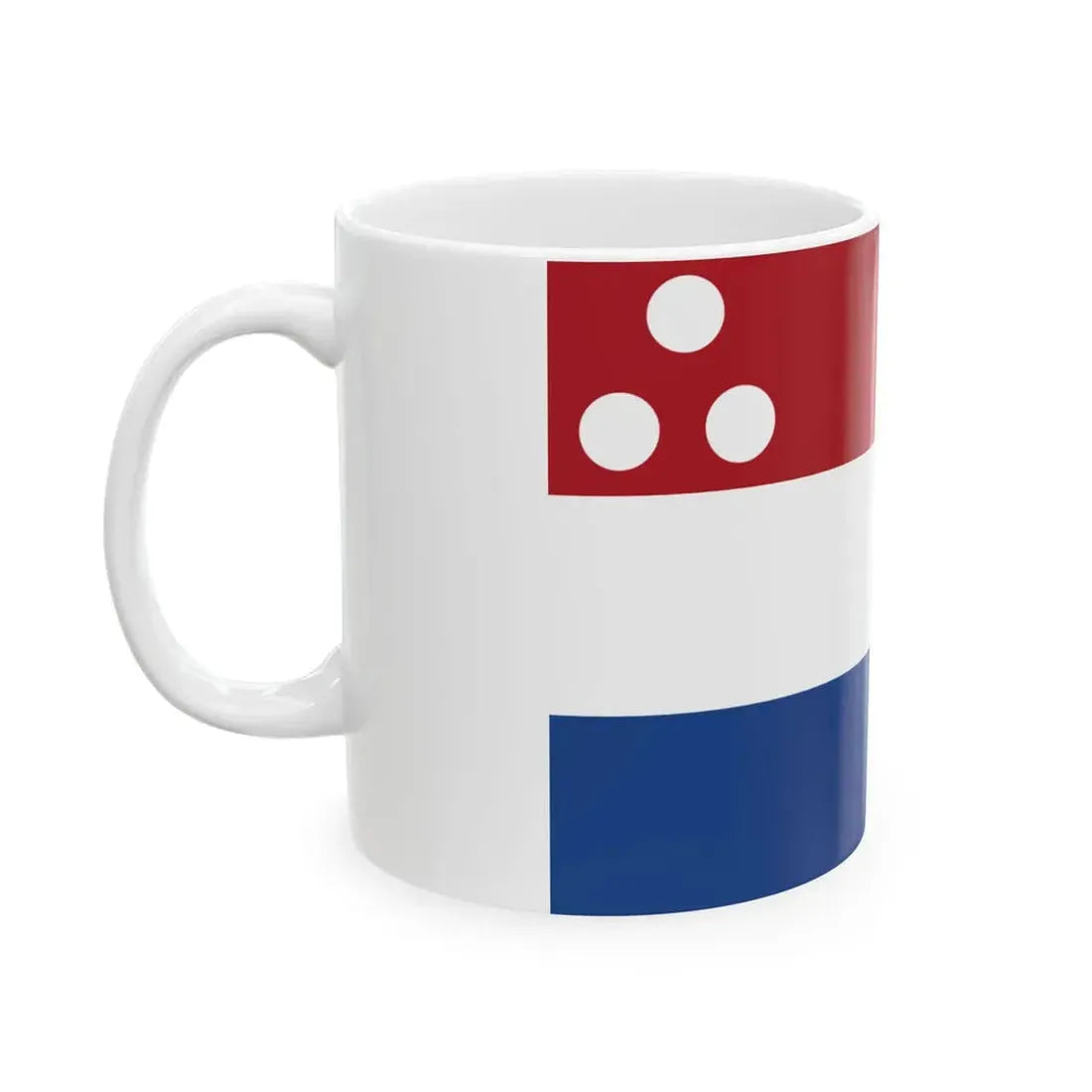 Onderscheidingsvlag Viceadmiraal 1816 (Netherlands) White Coffee Mug - Go Mug Yourself