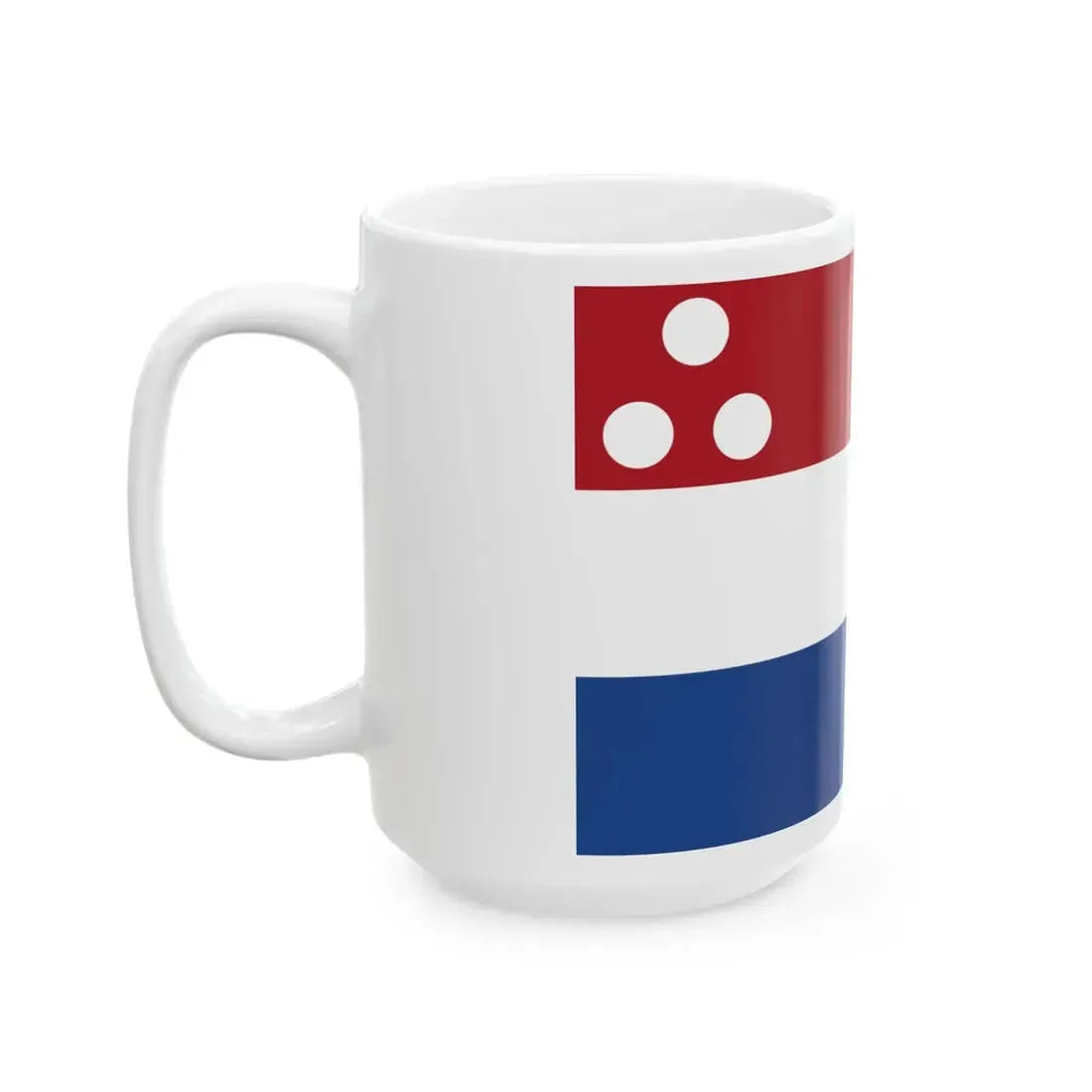 Onderscheidingsvlag Viceadmiraal 1816 (Netherlands) White Coffee Mug - Go Mug Yourself