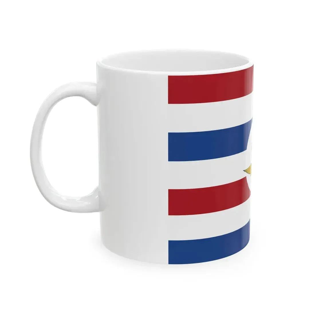 Onderscheidingsvlag voor de luchtmacht-staatssecretaris (Netherlands) White Coffee Mug - Go Mug Yourself