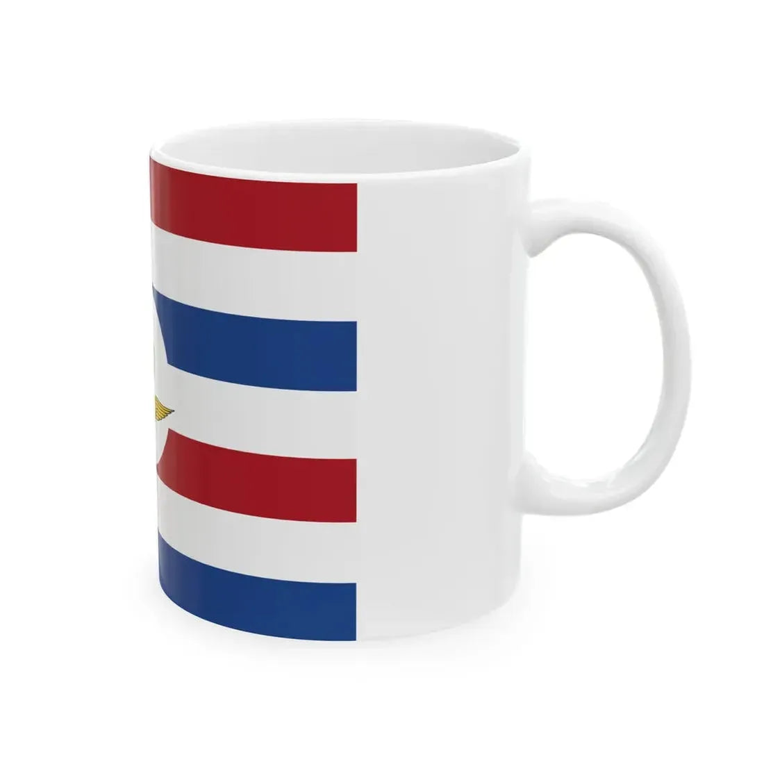 Onderscheidingsvlag voor de luchtmacht-staatssecretaris (Netherlands) White Coffee Mug - Go Mug Yourself