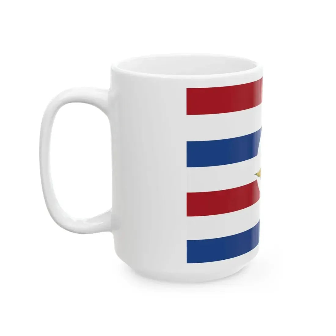 Onderscheidingsvlag voor de luchtmacht-staatssecretaris (Netherlands) White Coffee Mug - Go Mug Yourself