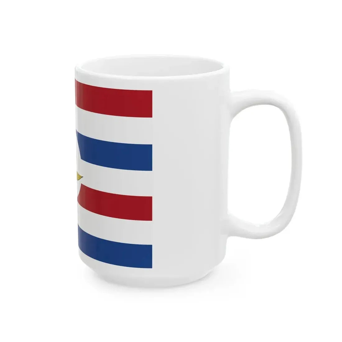 Onderscheidingsvlag voor de luchtmacht-staatssecretaris (Netherlands) White Coffee Mug - Go Mug Yourself
