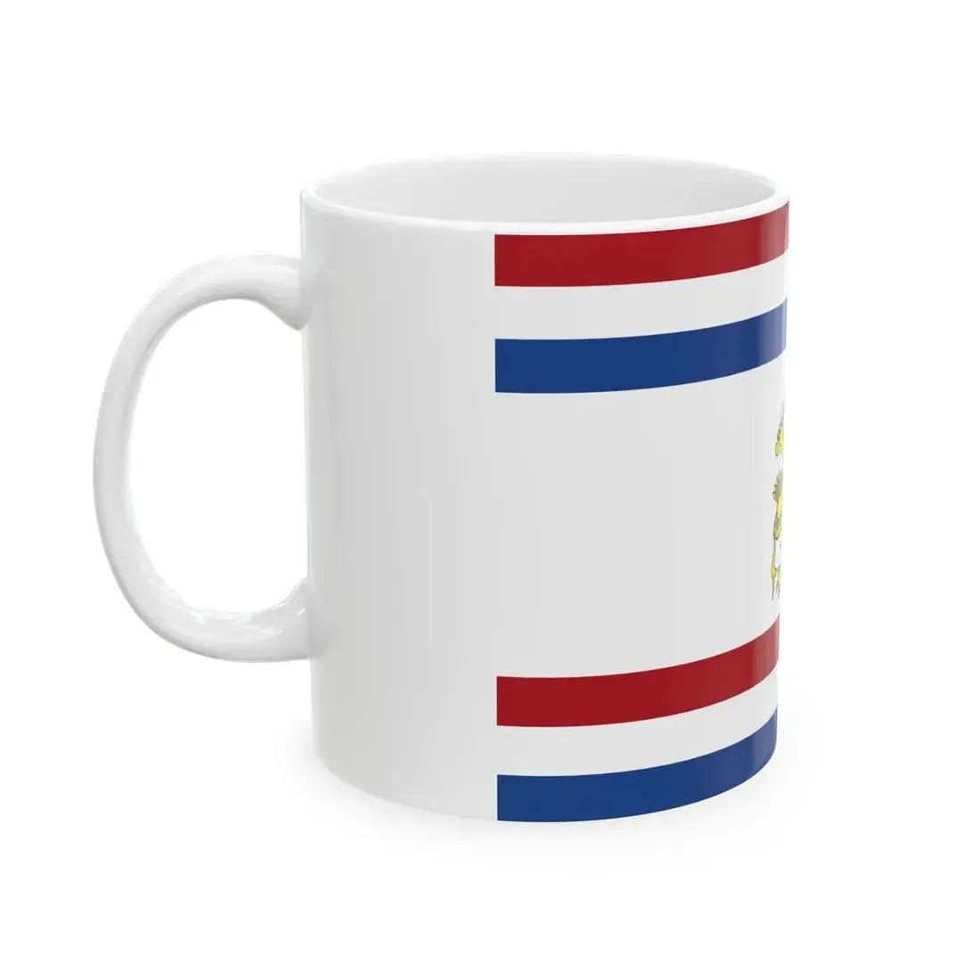 Onderscheidingsvlag voor de ministers met uitzondering van de minister van Defensie (Netherlands) White Coffee Mug - Go Mug Yourself