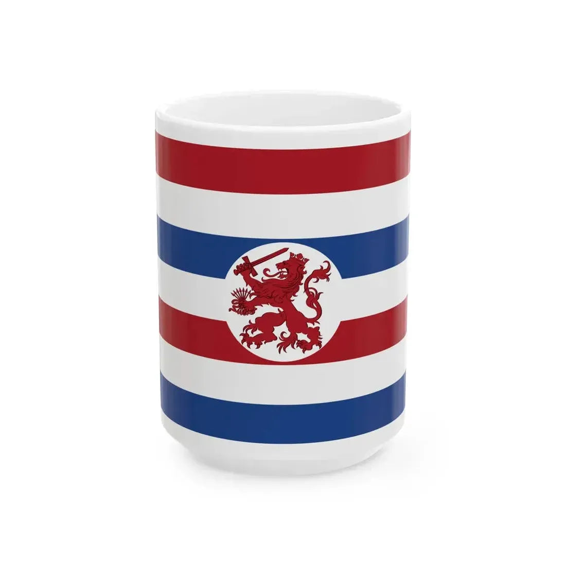 Onderscheidingsvlagvoor de Staatssecretaris van Oorlog (Netherlands) White Coffee Mug 15oz - Go Mug Yourself