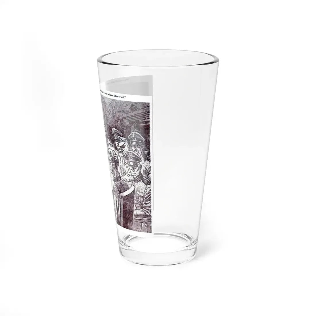 One Against A Thousand, Blue Book Magazine, February 1946 (Magazine Illustration) Pint Glass 16oz - Go Mug Yourself