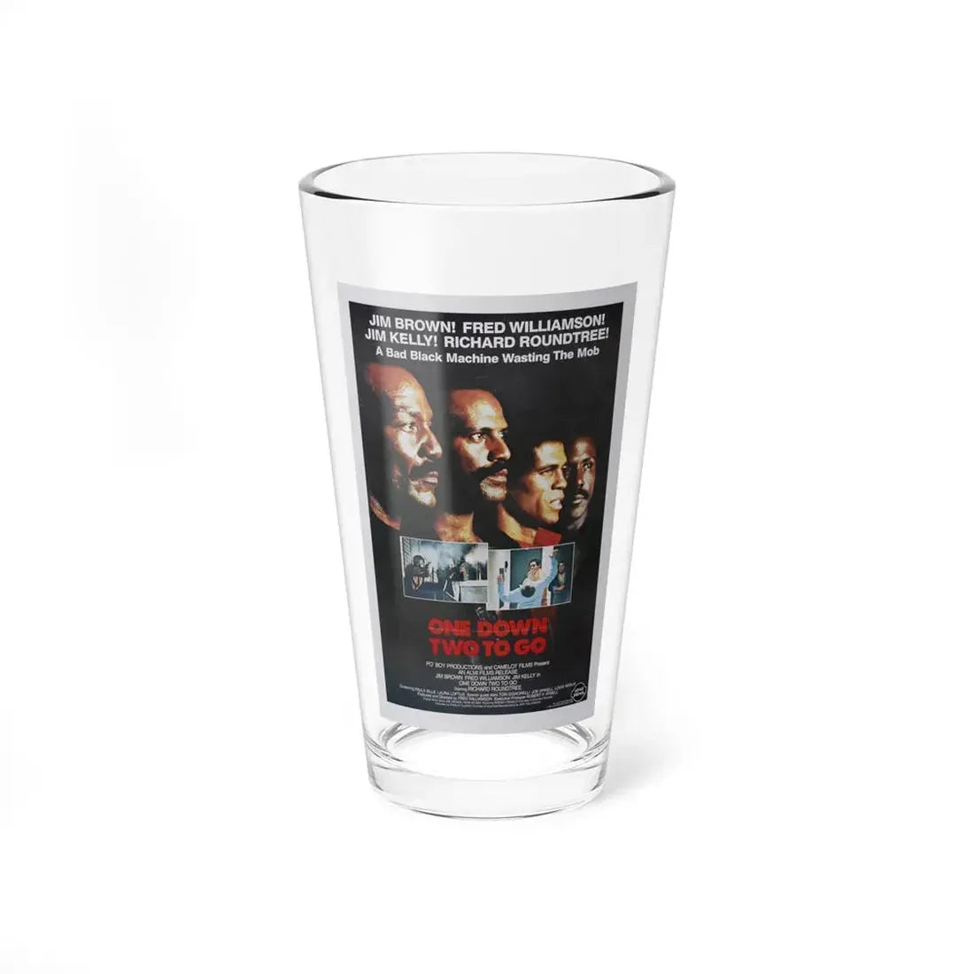 ONE DOWN, TWO TO GO 1982 Movie Poster - Pint Glass 16oz 16oz - Go Mug Yourself