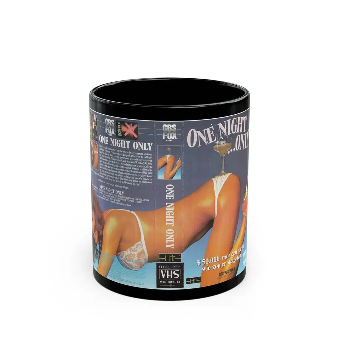 ONE NIGHT ONLY (VHS COVER) - Black Coffee Mug 11oz - Go Mug Yourself