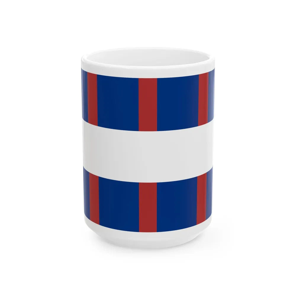 One of the early flags of the League of the Free Peoples (Argentina) White Coffee Mug 15oz - Go Mug Yourself