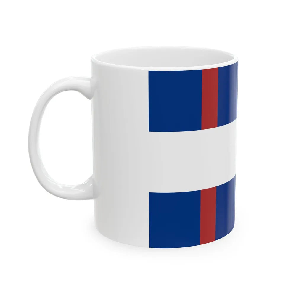 One of the early flags of the League of the Free Peoples (Argentina) White Coffee Mug - Go Mug Yourself