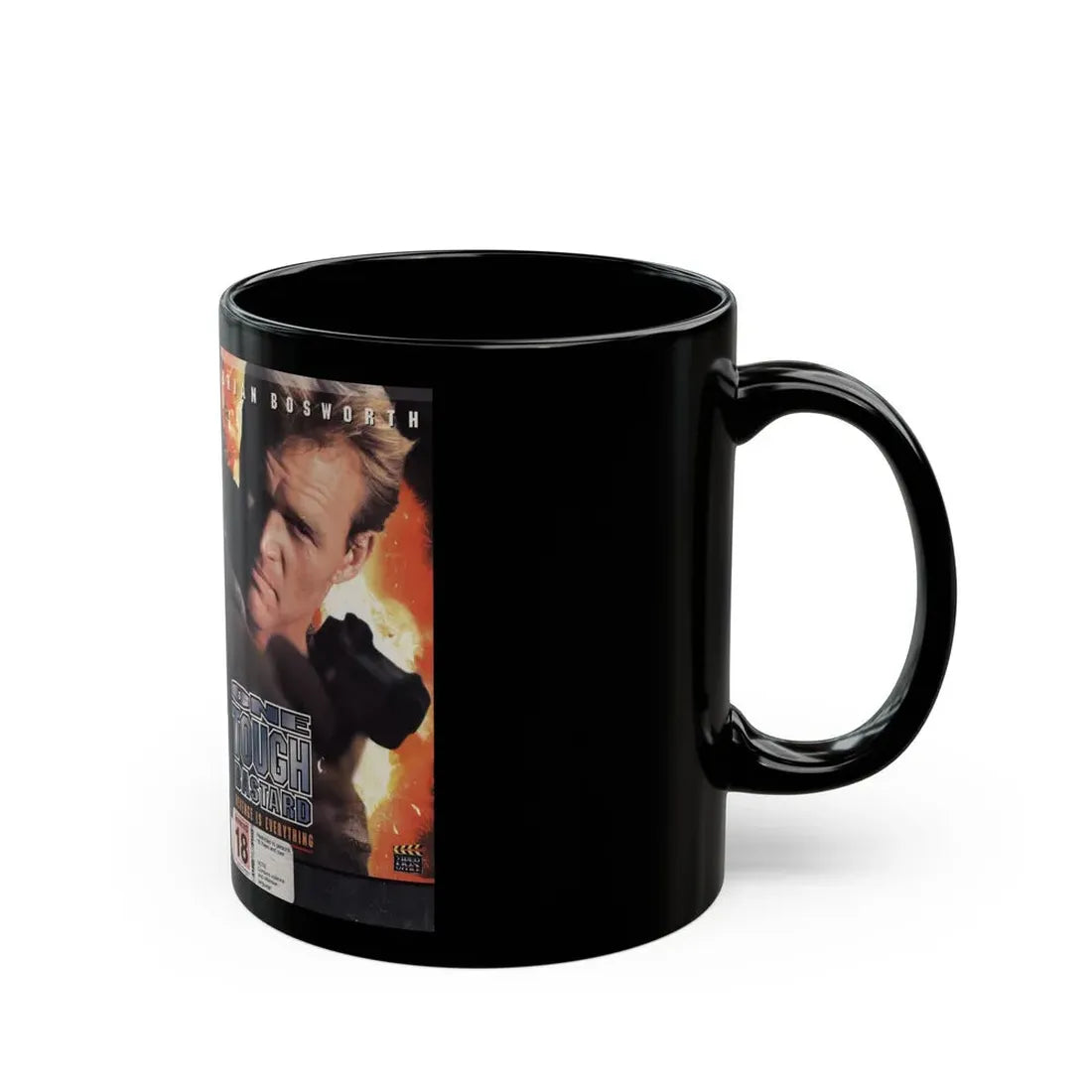 ONE TOUGH BASTARD (VHS COVER) - Black Coffee Mug - Go Mug Yourself