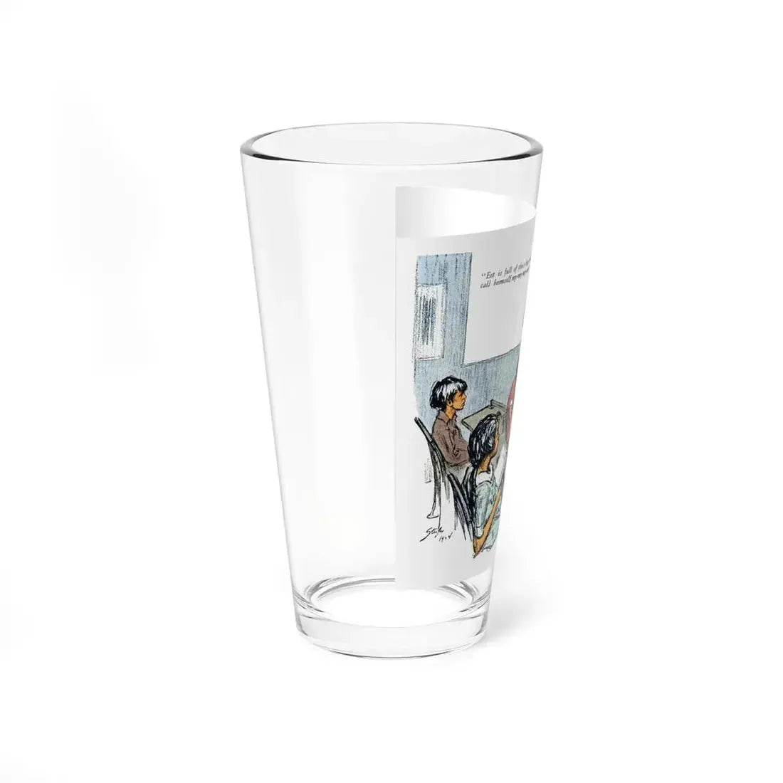 One Uses the Handkerchief (3), Woman's Home Companion, November 1924 (Magazine Illustration) Pint Glass 16oz - Go Mug Yourself