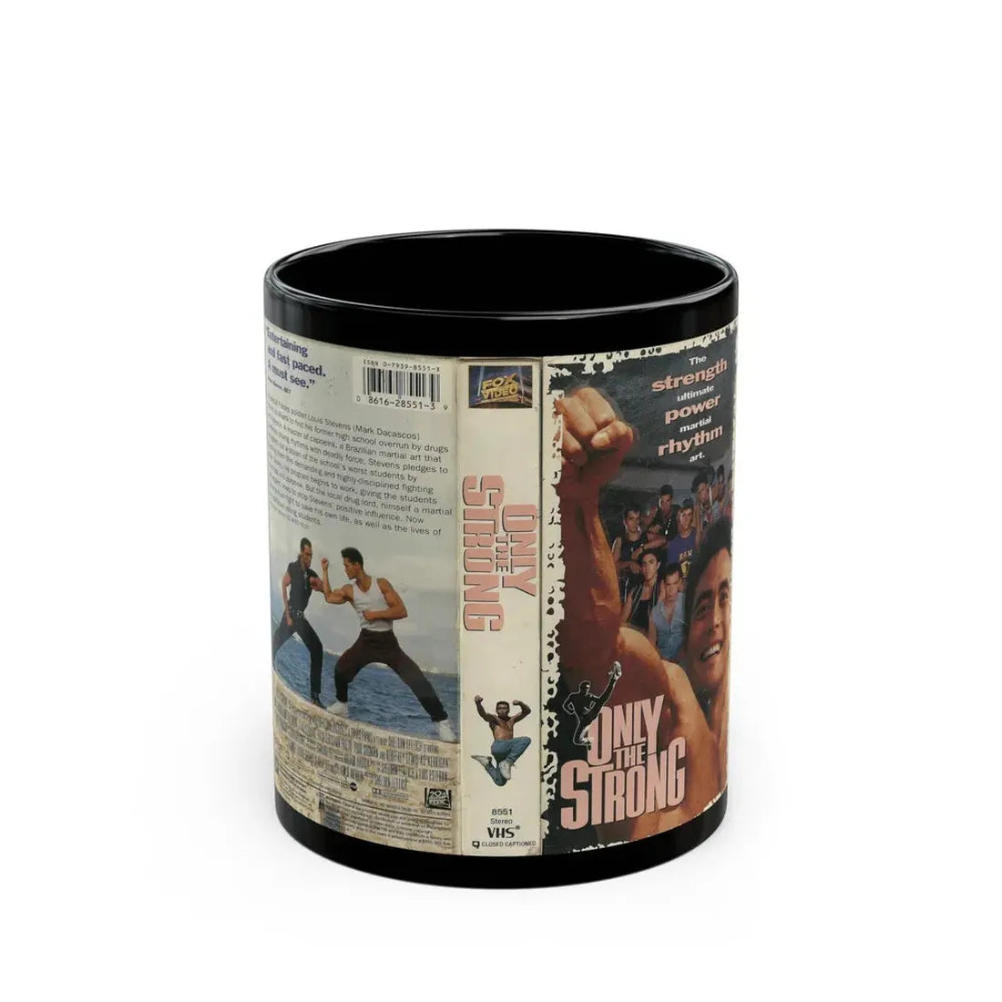 ONLY THE STRONG (VHS COVER) - Black Coffee Mug 11oz - Go Mug Yourself