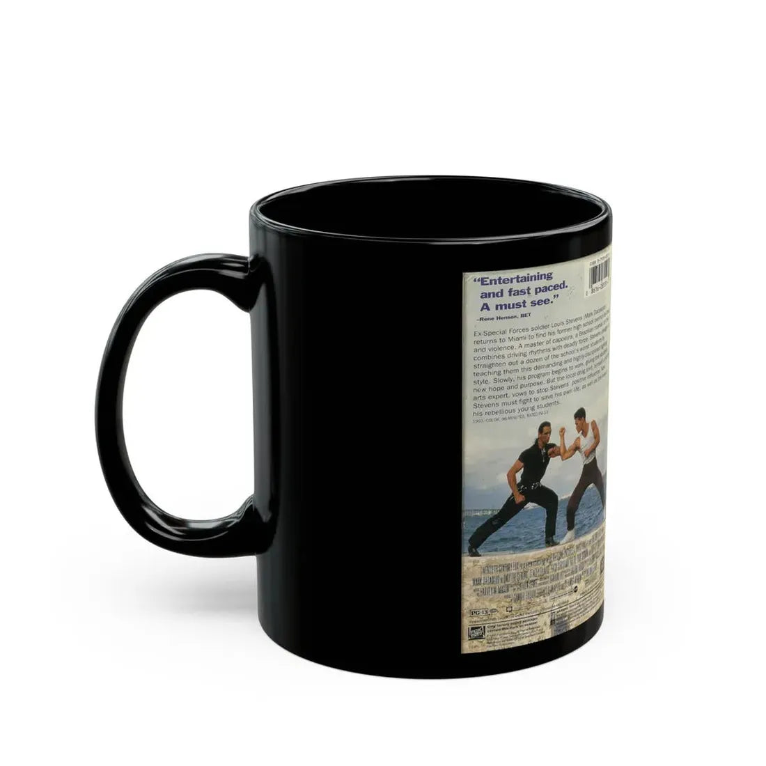 ONLY THE STRONG (VHS COVER) - Black Coffee Mug - Go Mug Yourself