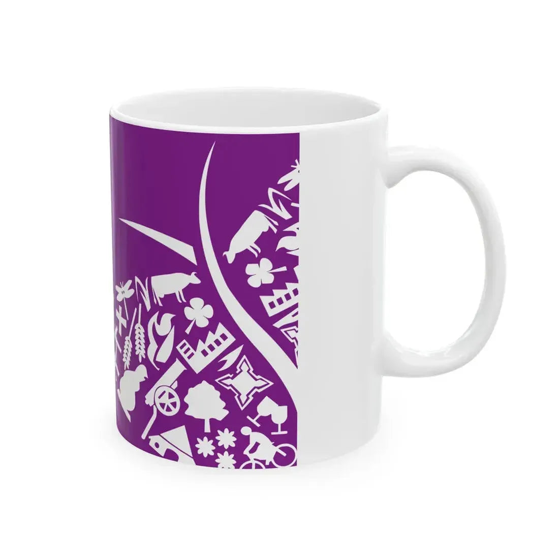 Oost Gelre vlag (Netherlands) White Coffee Mug - Go Mug Yourself