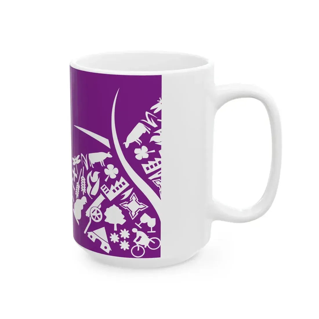 Oost Gelre vlag (Netherlands) White Coffee Mug - Go Mug Yourself