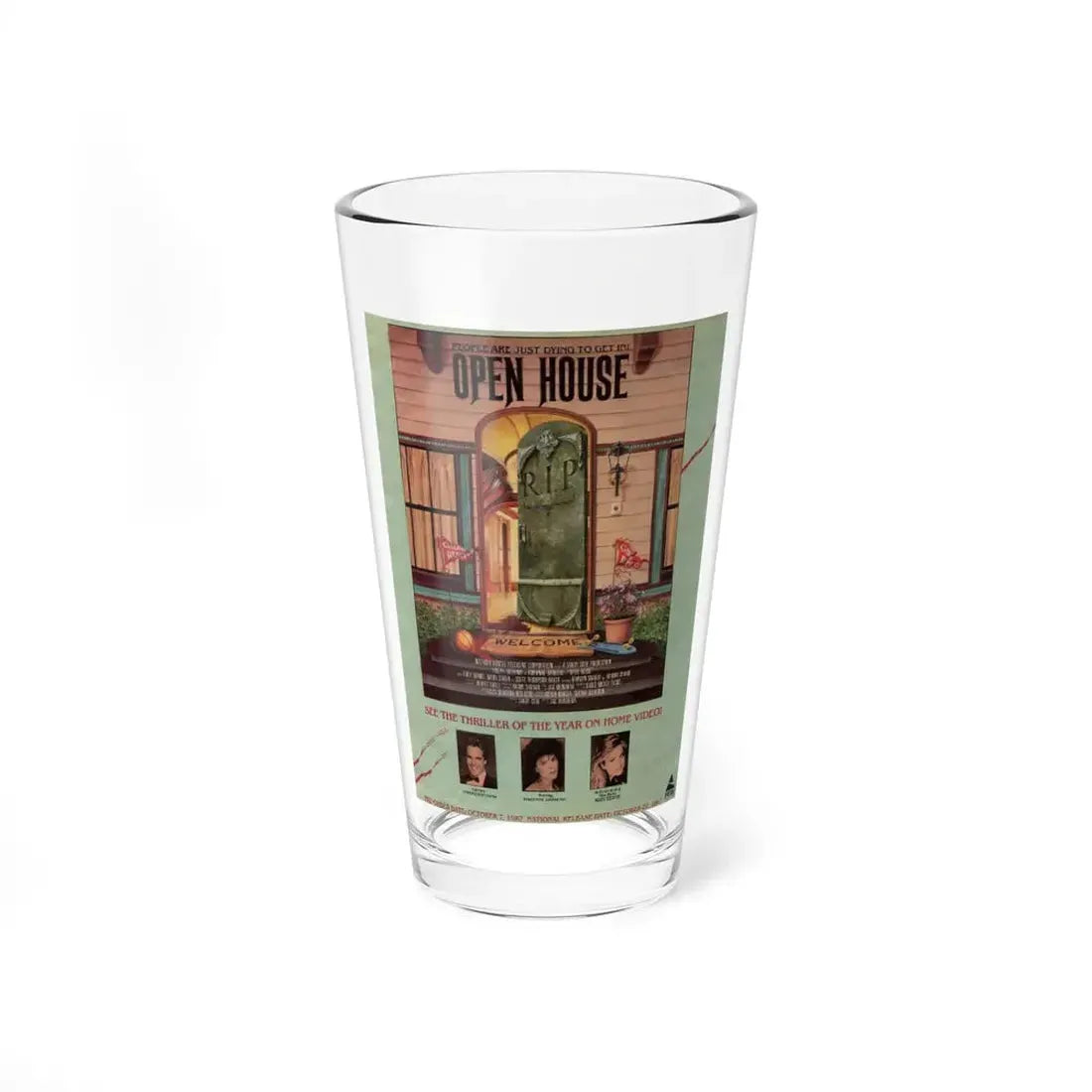 OPEN HOUSE 1987 Movie Poster - Pint Glass 16oz 16oz - Go Mug Yourself
