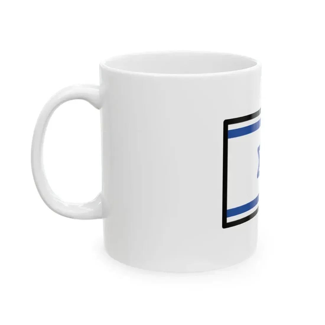 OpenMoji-color 15.0.0 1F1EE-1F1F1 (Israel) White Coffee Mug - Go Mug Yourself