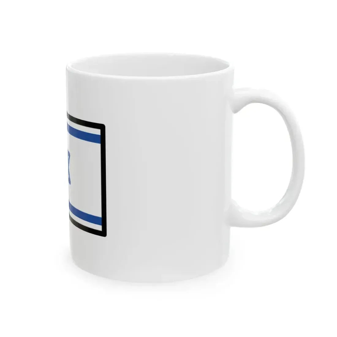 OpenMoji-color 15.0.0 1F1EE-1F1F1 (Israel) White Coffee Mug - Go Mug Yourself