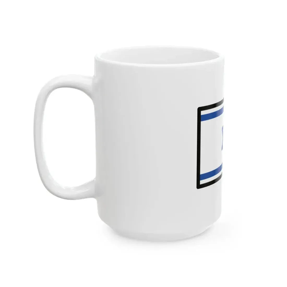 OpenMoji-color 15.0.0 1F1EE-1F1F1 (Israel) White Coffee Mug - Go Mug Yourself