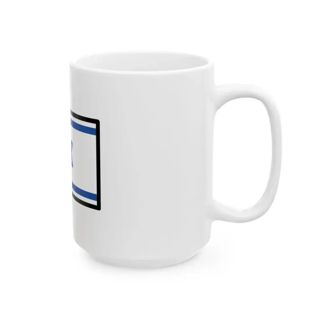 OpenMoji-color 15.0.0 1F1EE-1F1F1 (Israel) White Coffee Mug - Go Mug Yourself