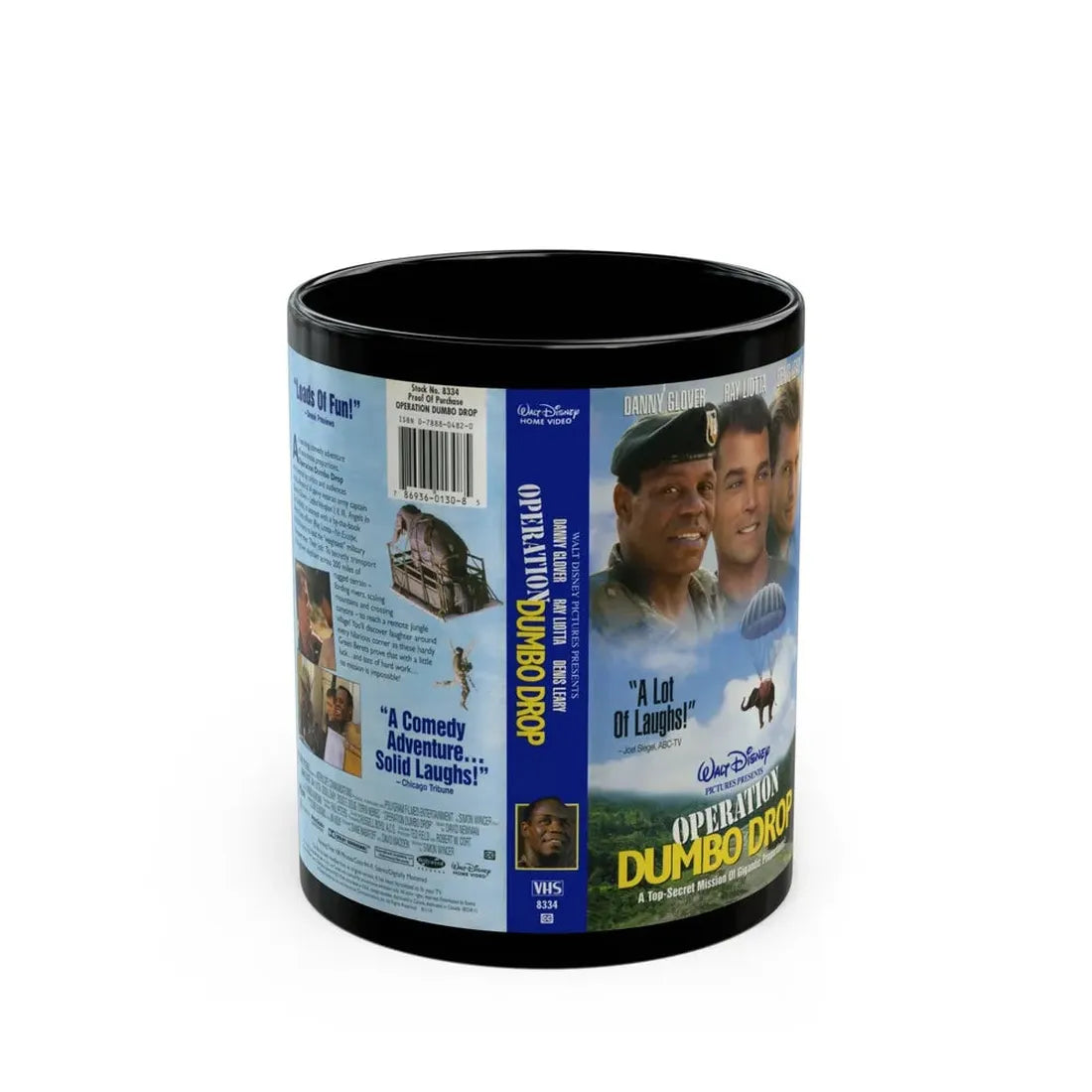 OPERATION DUMBO DROP (VHS COVER) - Black Coffee Mug 11oz - Go Mug Yourself