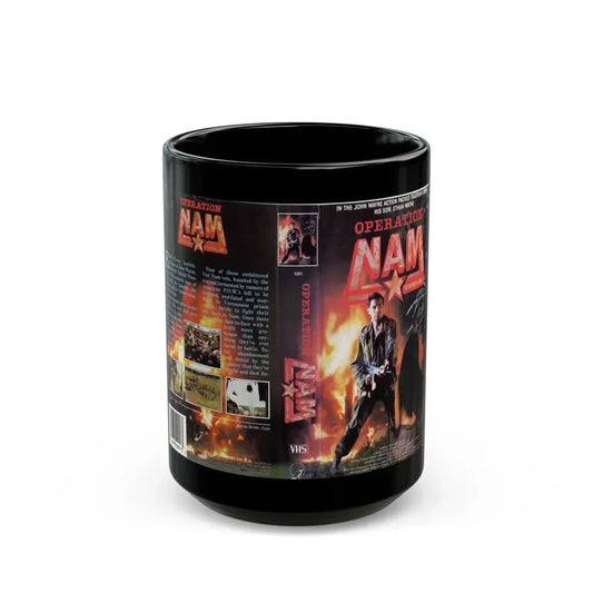 OPERATION NAM (VHS COVER) - Black Coffee Mug 15oz - Go Mug Yourself
