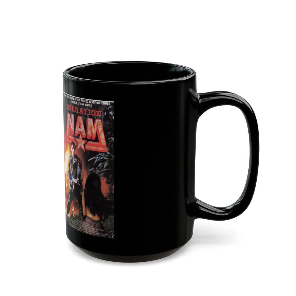 OPERATION NAM (VHS COVER) - Black Coffee Mug-Go Mug Yourself