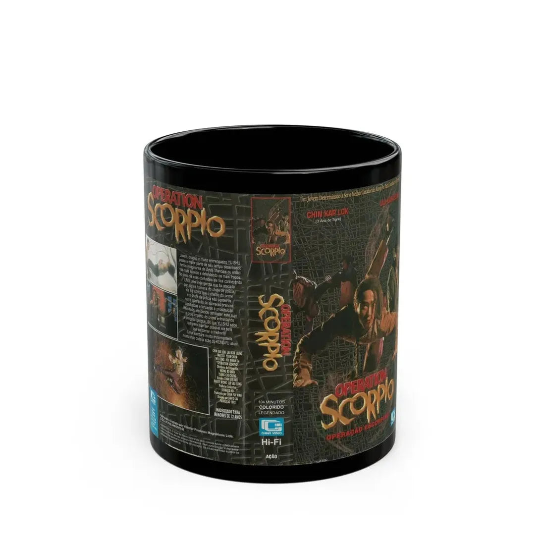 OPERATION SCORPIO (VHS COVER) - Black Coffee Mug 11oz - Go Mug Yourself