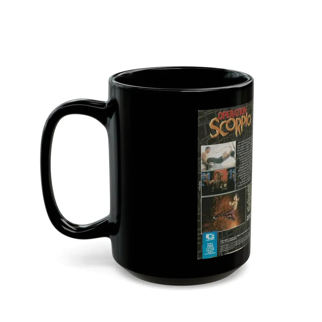 OPERATION SCORPIO (VHS COVER) - Black Coffee Mug - Go Mug Yourself