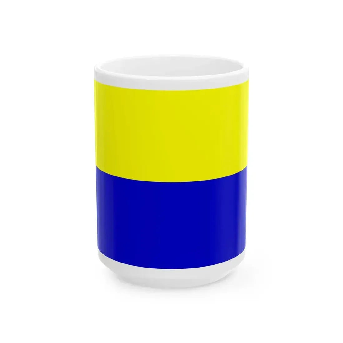 Opole flaga (Poland) White Coffee Mug 15oz - Go Mug Yourself