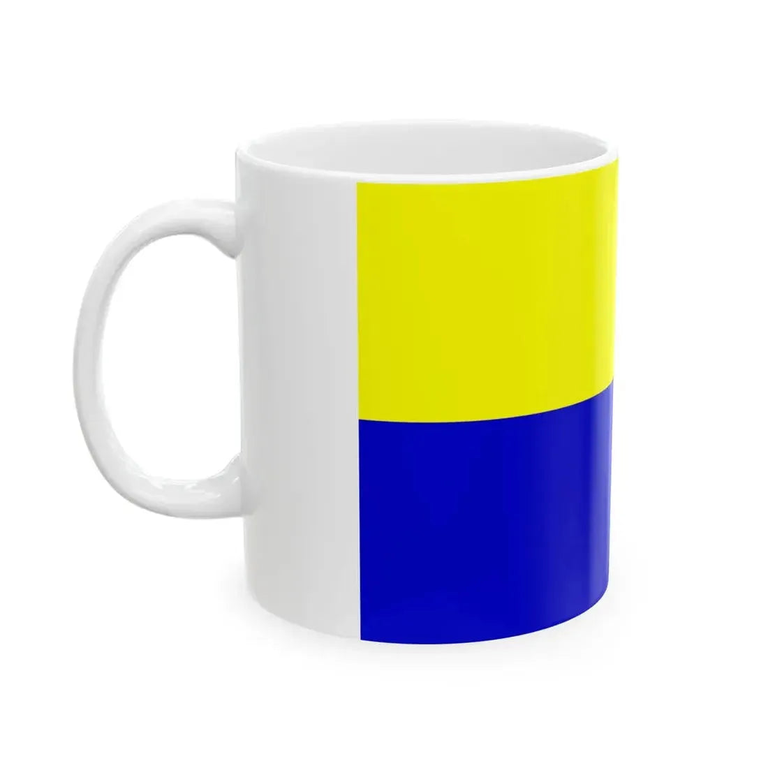 Opole flaga (Poland) White Coffee Mug - Go Mug Yourself