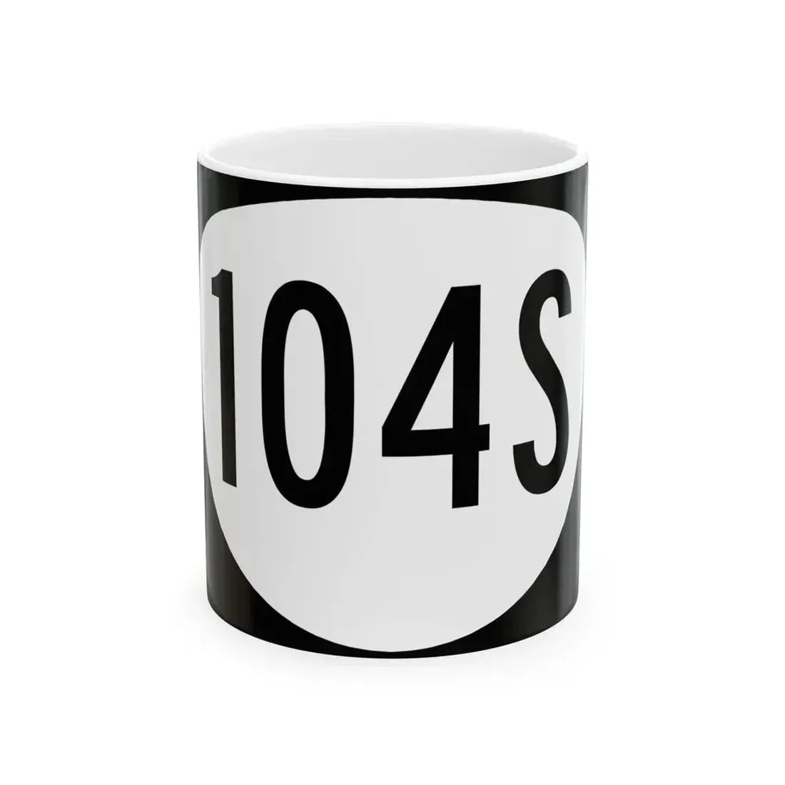 OR 104S (Oregon) (Road Sign) White Coffee Mug 11oz - Go Mug Yourself