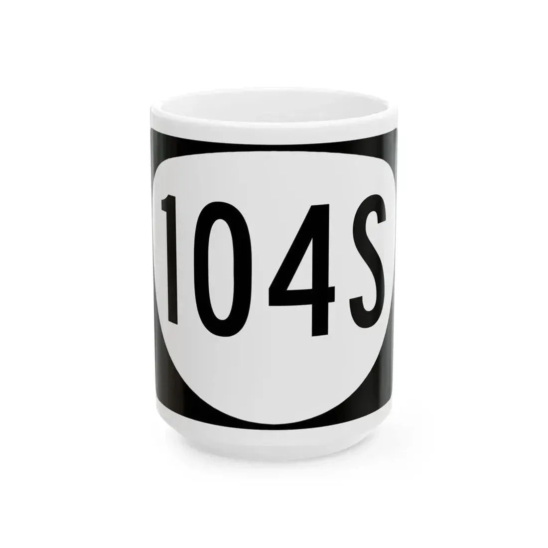 OR 104S (Oregon) (Road Sign) White Coffee Mug 15oz - Go Mug Yourself