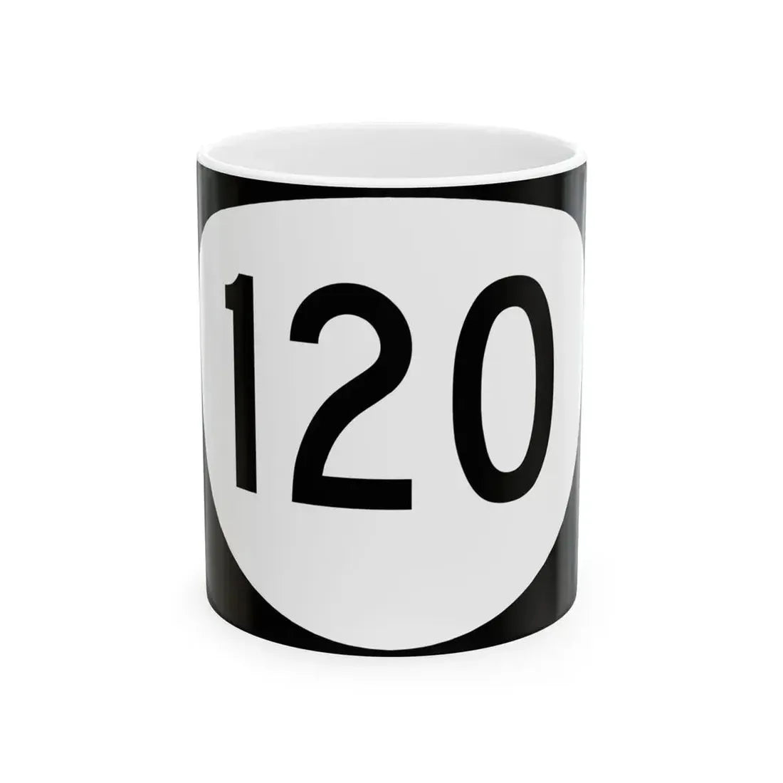 OR 120 (Oregon) (Road Sign) White Coffee Mug 11oz - Go Mug Yourself