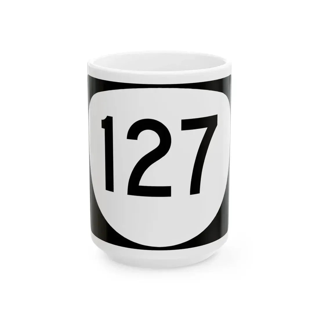 OR 127 (Oregon) (Road Sign) White Coffee Mug 15oz - Go Mug Yourself