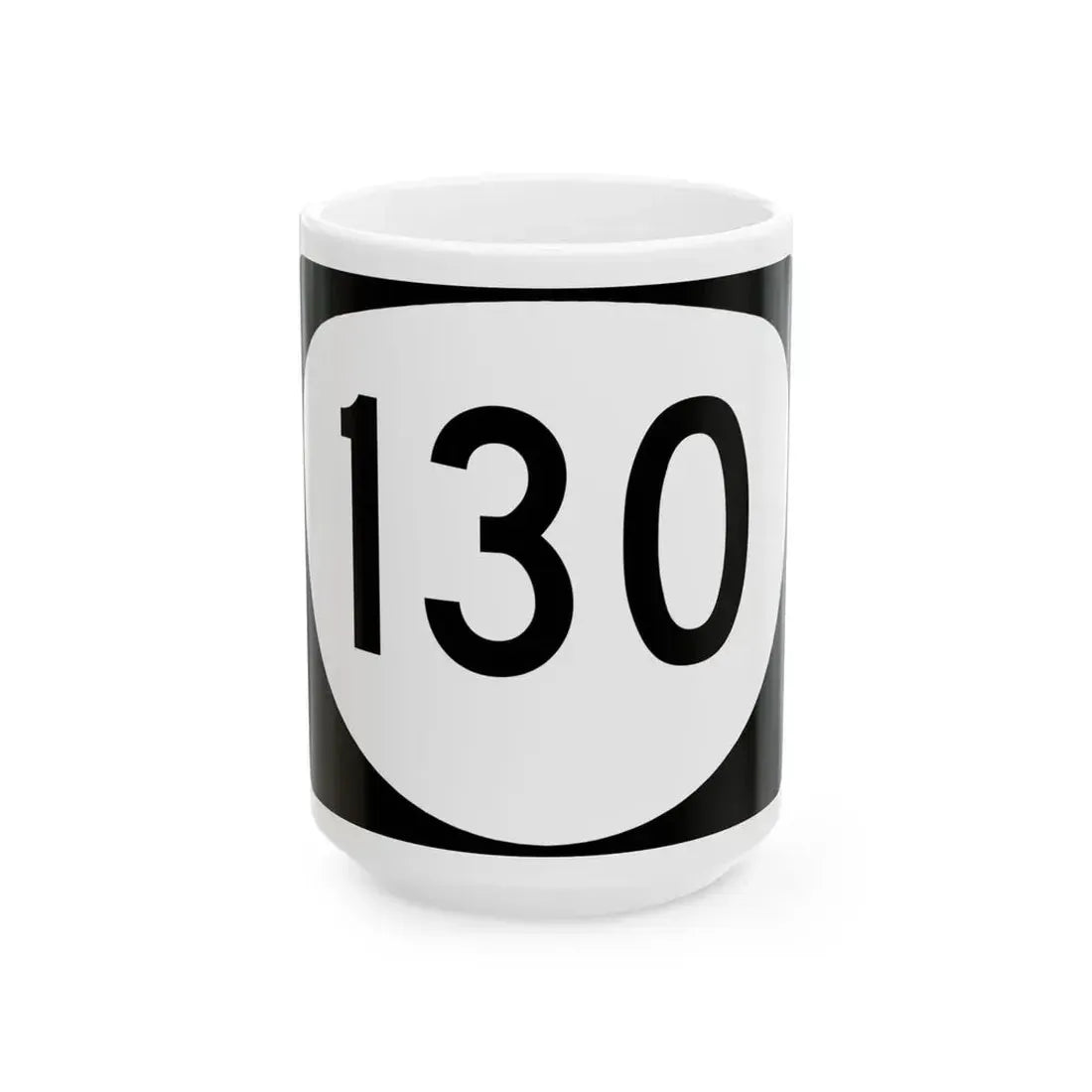 OR 130 (Oregon) (Road Sign) White Coffee Mug 15oz - Go Mug Yourself