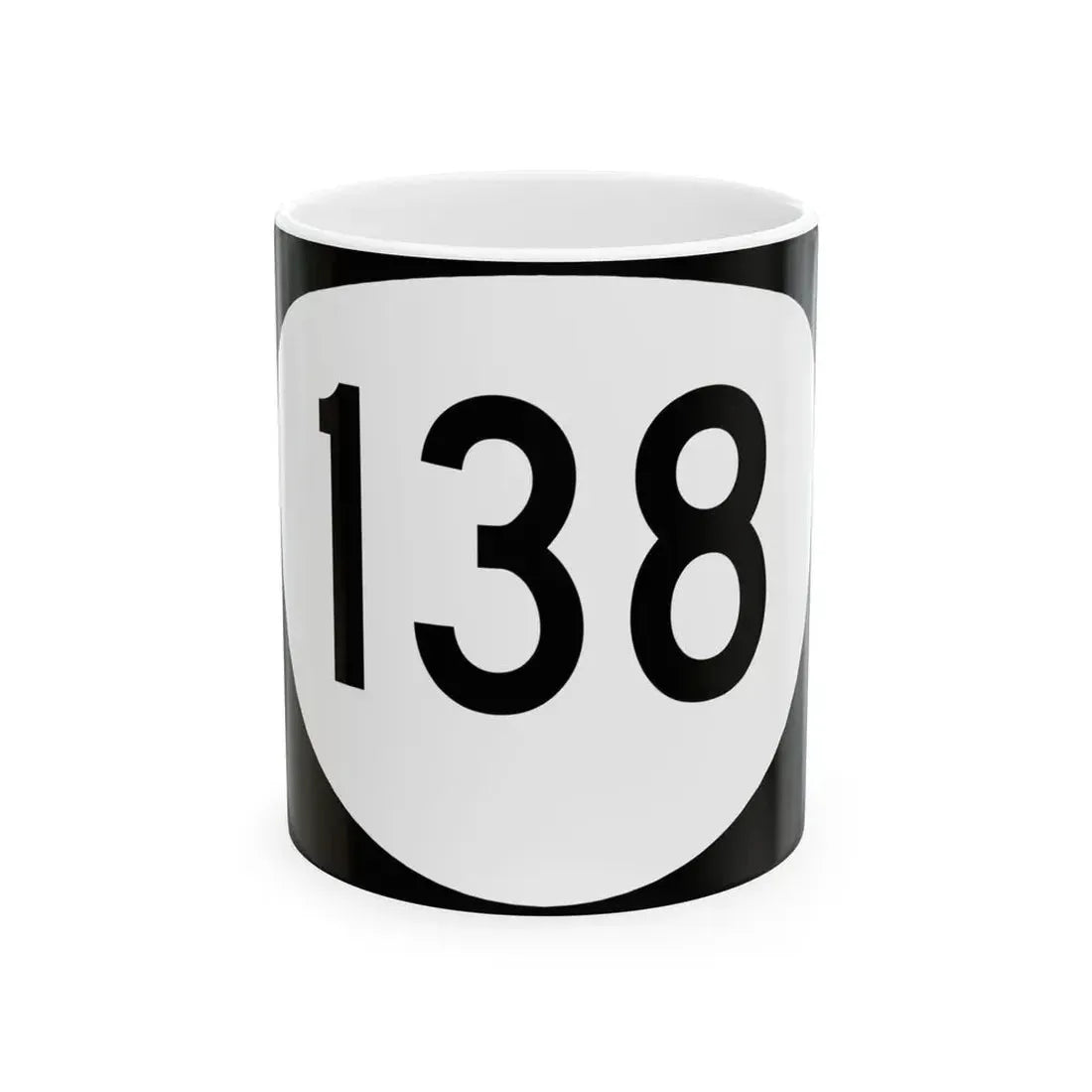 OR 138 (Oregon) (Road Sign) White Coffee Mug 11oz - Go Mug Yourself