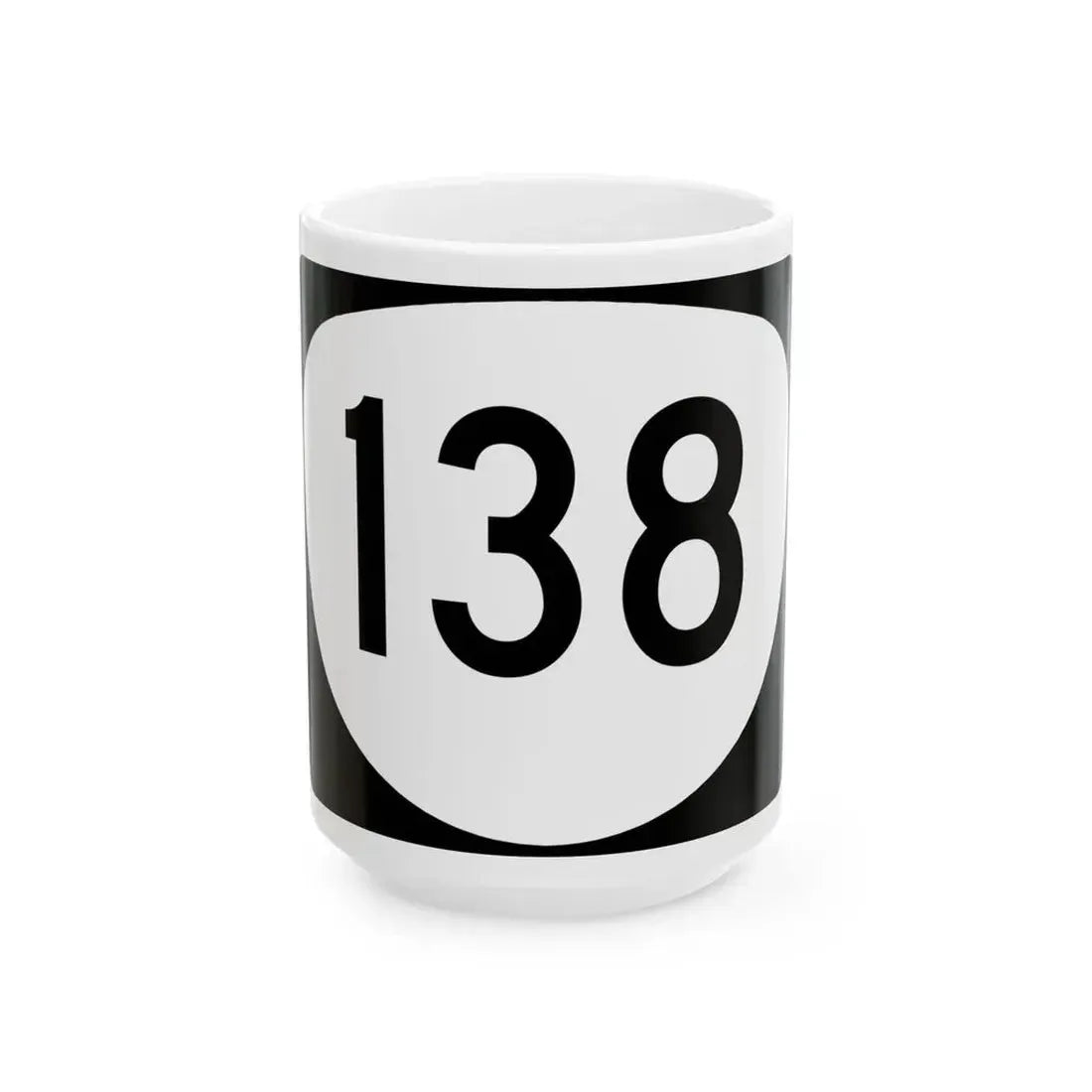 OR 138 (Oregon) (Road Sign) White Coffee Mug 15oz - Go Mug Yourself