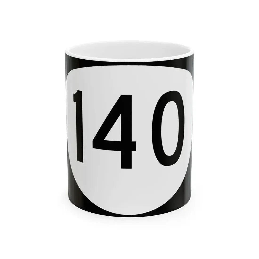 OR 140 (Oregon) (Road Sign) White Coffee Mug 11oz - Go Mug Yourself