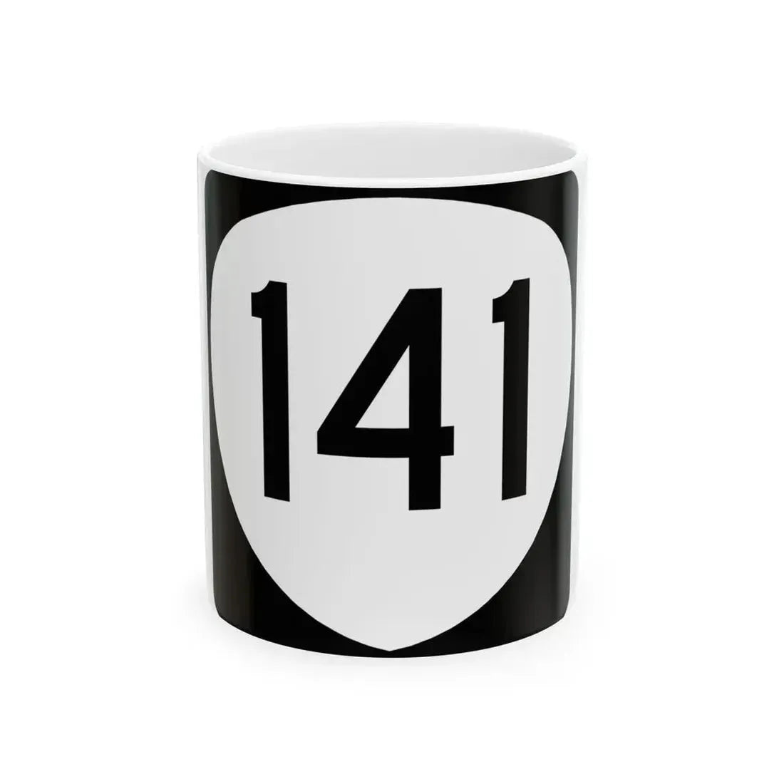 OR 141 (Oregon) (Road Sign) White Coffee Mug 11oz - Go Mug Yourself