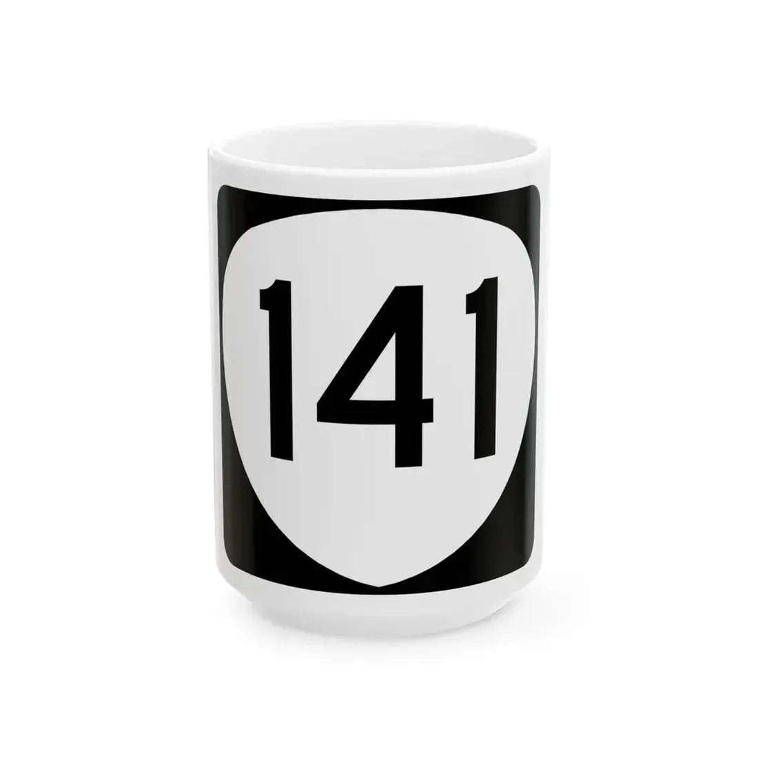 OR 141 (Oregon) (Road Sign) White Coffee Mug 15oz - Go Mug Yourself