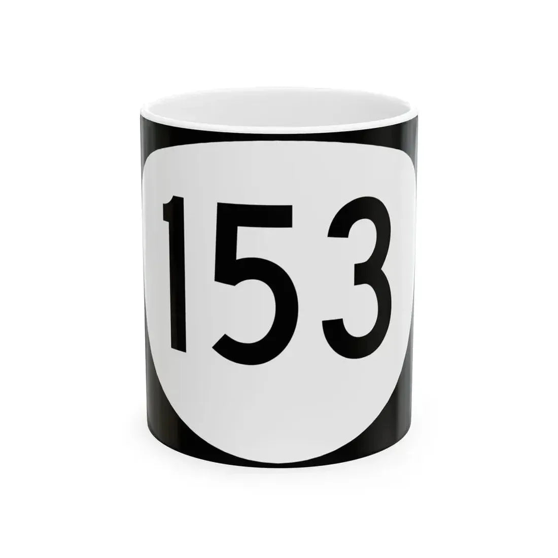 OR 153 (Oregon) (Road Sign) White Coffee Mug 11oz - Go Mug Yourself