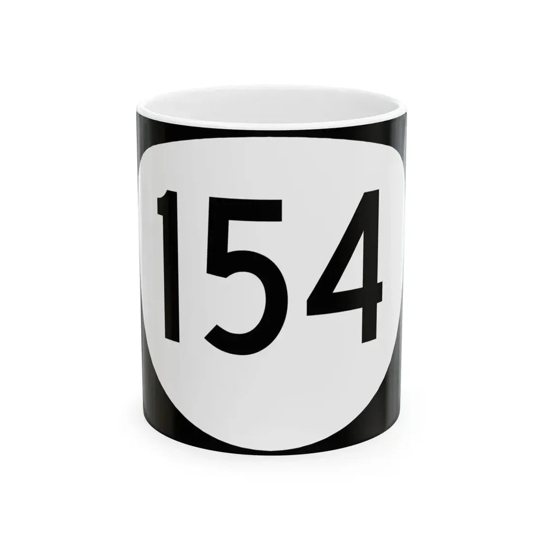 OR 154 (Oregon) (Road Sign) White Coffee Mug 11oz - Go Mug Yourself