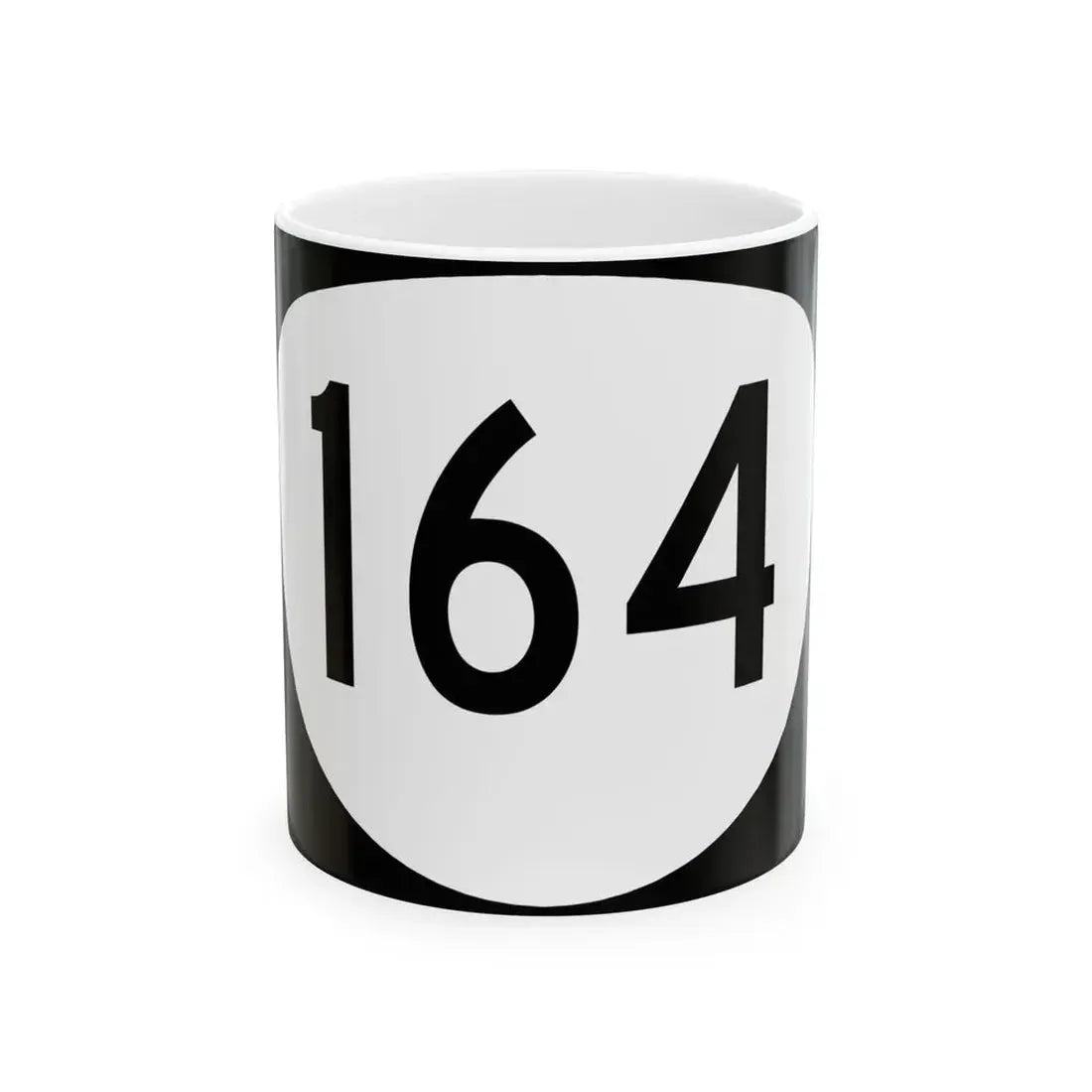 OR 164 (Oregon) (Road Sign) White Coffee Mug 11oz - Go Mug Yourself