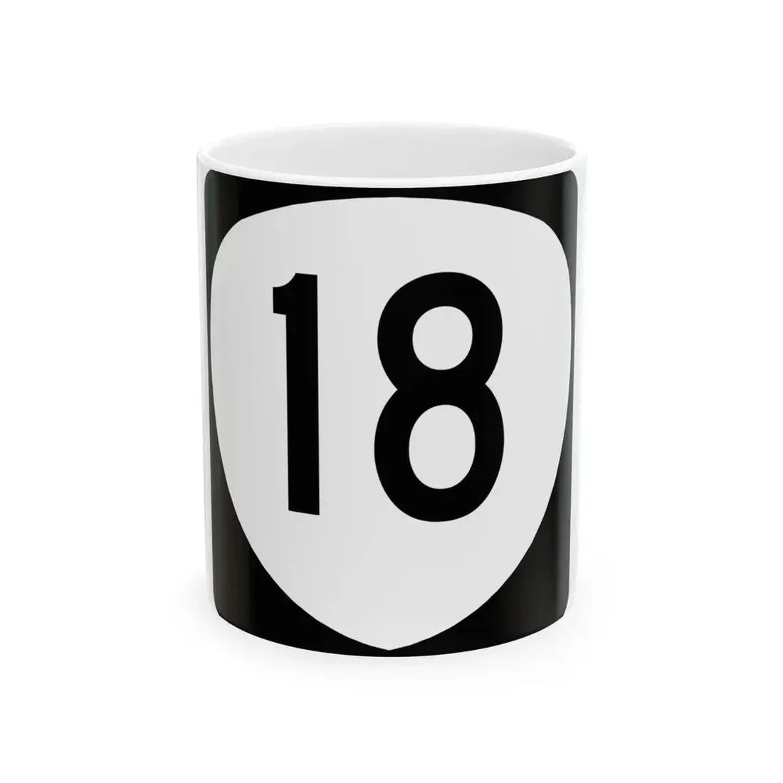 OR 18 (Oregon) (Road Sign) White Coffee Mug 11oz - Go Mug Yourself