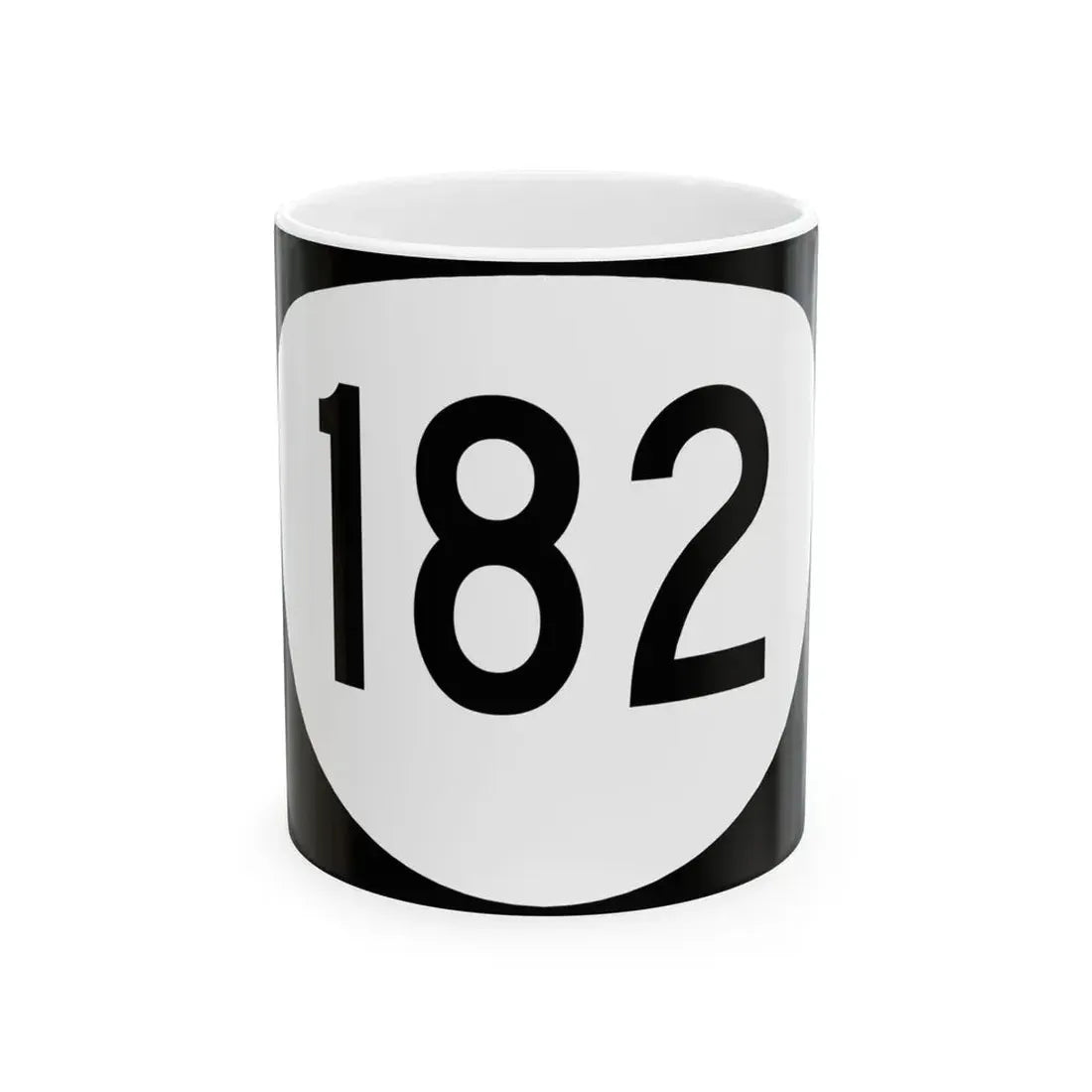 OR 182 (Oregon) (Road Sign) White Coffee Mug 11oz - Go Mug Yourself