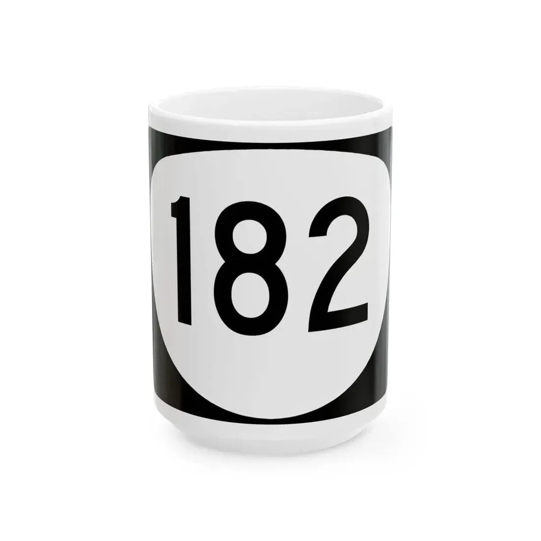 OR 182 (Oregon) (Road Sign) White Coffee Mug 15oz - Go Mug Yourself